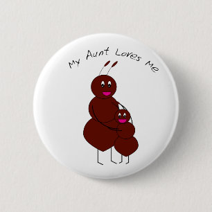 Mijn tante houdt van Button