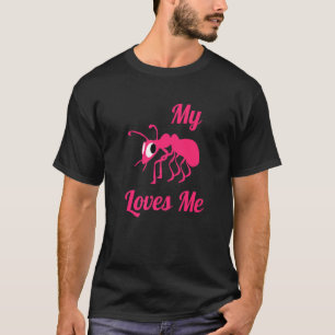 Mijn tante houdt van me familie neef & nicht mier t-shirt