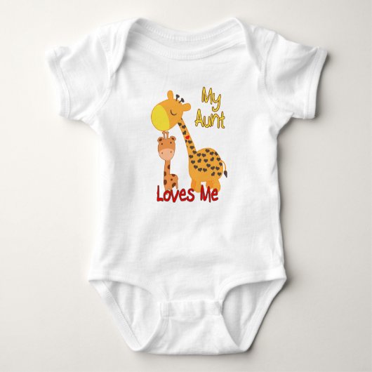 Mijn tante houdt van me Giraffe Romper (Voorkant)