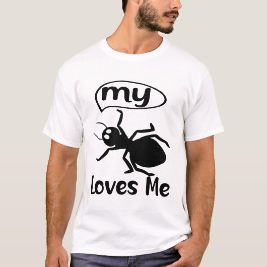 Mijn tante houdt van me grappige Ant Lover T-shirt (Voorkant)