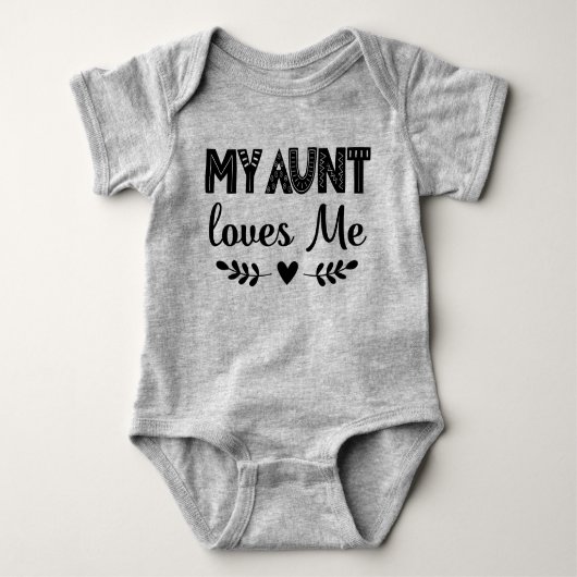 Mijn tante houdt van me Niece Nephew Gift Romper (Voorkant)