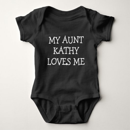 Mijn tante houdt van mij baby shirt (Voorkant)