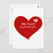 Mijn tante houdt van mij briefkaart (Voorkant / Achterkant)
