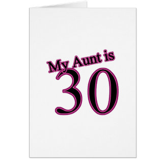 Mijn tante is 30