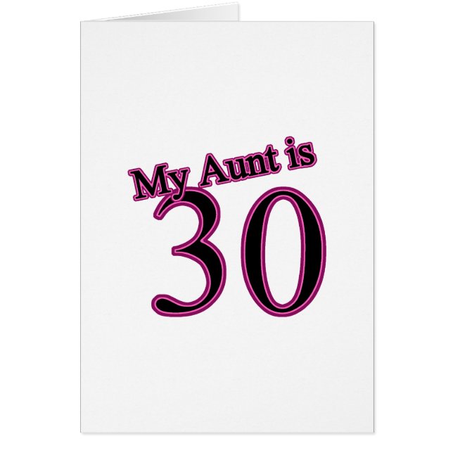 Mijn tante is 30 (Voorkant)