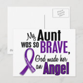 Mijn tante is een engel-pancreaskanker briefkaart (Voorkant / Achterkant)