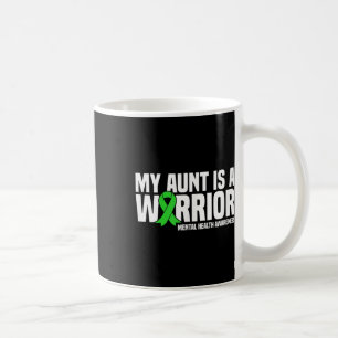 Mijn tante is een krijger groene lint geestelijke koffiemok