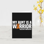 Mijn tante is een krijger Sinaasappel lint RSDCRPS Kaart (Gele Bloem)