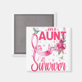 Mijn tante is een overlevende kolibrie borstkanker magneet (Voorkant / Achterkant)