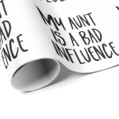 mijn tante is een slechte invloed op aanstootgeven cadeaupapier (Rol Hoek)