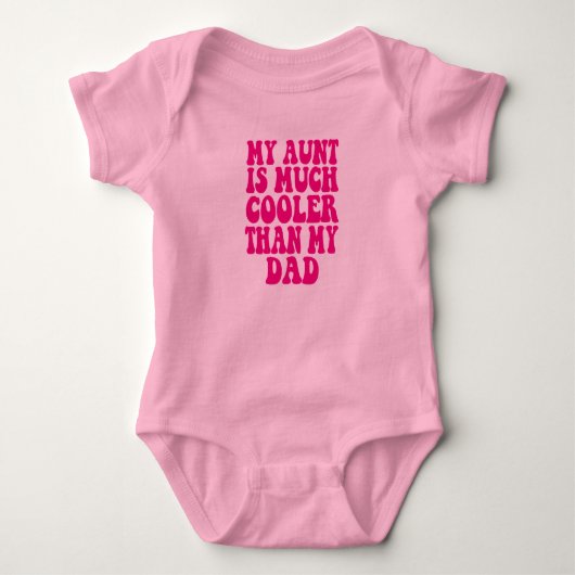 Mijn tante is koeler dan mijn vader romper (Voorkant)