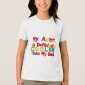 Mijn tante is koeler dan mijn vader Tri-Blend shirt (Voorkant)