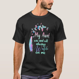 Mijn tante is mijn beschermengel in de hemel herin t-shirt
