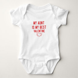 Mijn tante is mijn beste valentijn,Valentijnsbaby Romper
