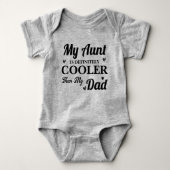 Mijn tante is zeker koeler dan mijn Da Funny Gift. Romper (Voorkant)