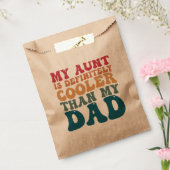 Mijn tante is zeker koeler dan mijn vader bedankzakje (Gezegeld)