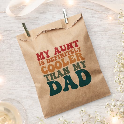 Mijn tante is zeker koeler dan mijn vader bedankzakje (Geknipt)