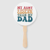 Mijn tante is zeker koeler dan mijn vader handwaaier (Voorkant)