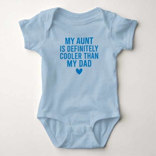 Mijn tante is zeker koeler dan mijn vader romper (Voorkant)