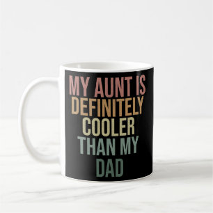 Mijn tante is zeker koeler dan mijn vader tante. koffiemok
