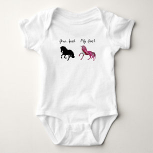 Mijn tante Je Eenhoorn Paard Bodysuit Jumpsuit Bab