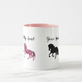 Mijn tante je eenhoorn paard Mok koffiekopje kunst (Midden)
