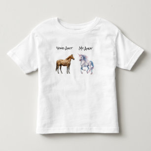 Mijn tante jouw paard eenhoorn kunst humor nichtje kinder shirts