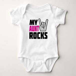 Mijn tante Rocks - grappige baby creeper Romper