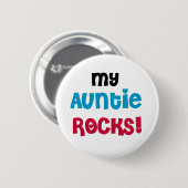 Mijn tante Rocks Ronde Button 5,7 Cm (Voorkant /achterkant)