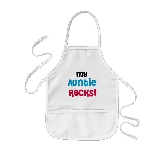 Mijn tante Rocks Tshirts en cadeaus Kinder Schort (Voorkant)