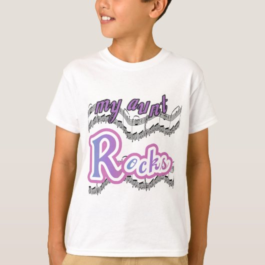 Mijn tante Rocks Tshirts en geschenken (Voorkant)