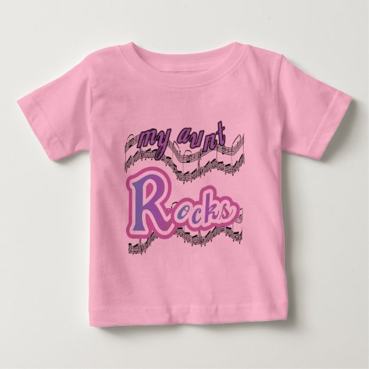 Mijn tante Rocks Tshirts en geschenken (Voorkant)