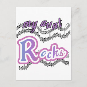 Mijn tante Rocks Tshirts en geschenken Briefkaart