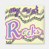 Mijn tante Rocks Tshirts en geschenken Magneet (Voorkant)