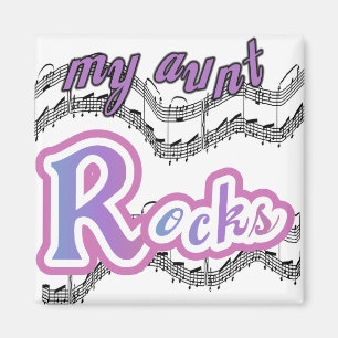 Mijn tante Rocks Tshirts en geschenken Magneet