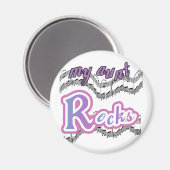 Mijn tante Rocks Tshirts en geschenken Magneet (Voorkant / Achterkant)