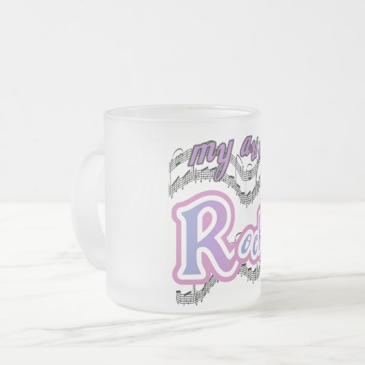 Mijn tante Rocks Tshirts en geschenken Matglas Koffiemok (Voorkant links)