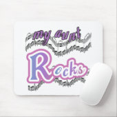 Mijn tante Rocks Tshirts en geschenken Muismat (Met muis)