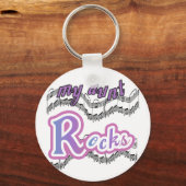 Mijn tante Rocks Tshirts en geschenken Sleutelhanger (Voorkant)