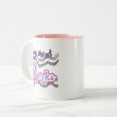 Mijn tante Rocks Tshirts en geschenken Tweekleurige Koffiemok (Voorkant links)