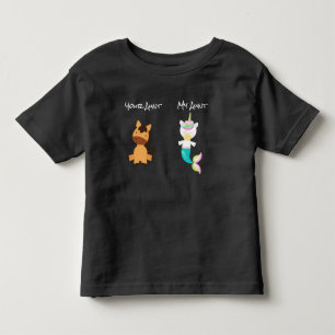 Mijn tante Uw Paard Eenhoorn Zeemeermin Nicht Neef Kinder Shirts
