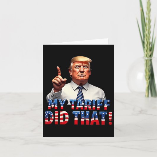 Mijn tarief deed dat Shirt protestverklaring T-shi Kaart (Voorkant)