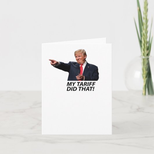 Mijn tarief deed die Trump-meme Kaart (Voorkant)
