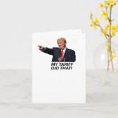 Mijn tarief deed die Trump-meme Kaart (Gele Bloem)