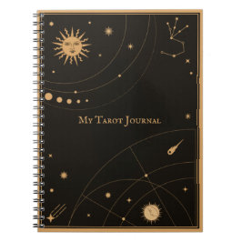 Mijn Tarot Journal - Mystisch Lijst voor zon en ma Notitieboek