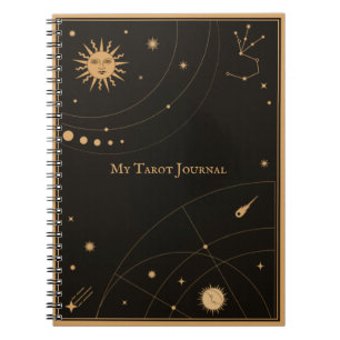 Mijn Tarot Journal - Mystisch Lijst voor zon en ma Notitieboek