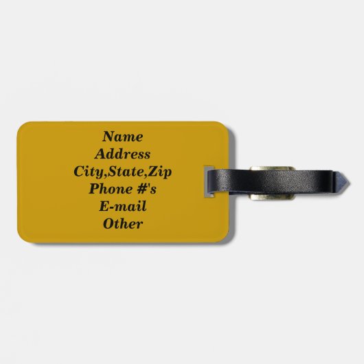 Mijn tas!_Bagagelabel Bagagelabel (Achterkant horizontaal)