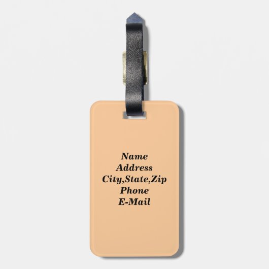 MIJN TAS!, Eekhoorn Liefde_ Bagagelabel (Achterkant verticaal)