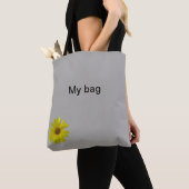 Mijn tas met een gele zonnebloem (Dichtbij)