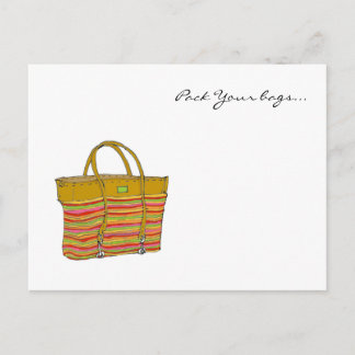 Mijn tas, pak je koffers... briefkaart